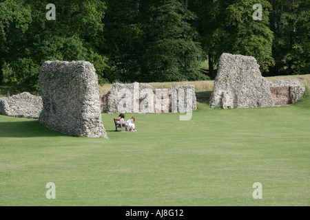 Berkhamsted Castle, Hertfordshire, UK Stockfoto