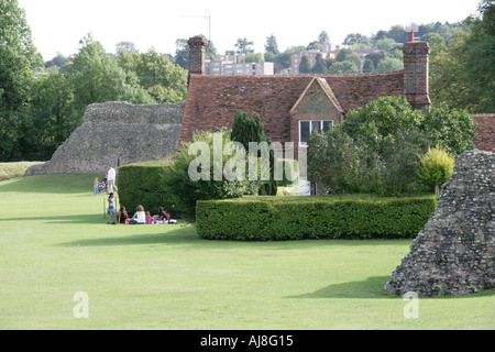 Berkhamsted Castle, Hertfordshire, UK Stockfoto