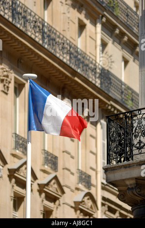 Französische Flagge französische Trikolore, Paris, Frankreich, Europa Stockfoto