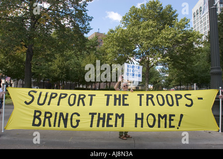 Anti-Krieg-Demonstration Stockfoto