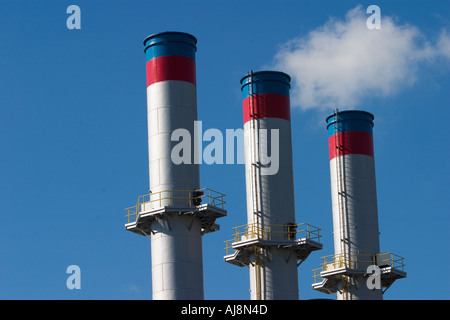 Detroit Michgian drei Schornsteine Stockfoto