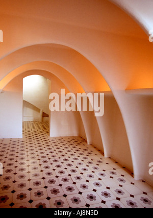 Dachgeschoss, Casa Batllo Barcelona Spanien Stockfoto