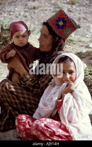 Pakistan Phander Dorf-Leben-Familie Stockfoto