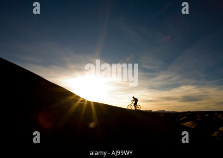 Mountain Biker, Moab, Utah Stockfoto