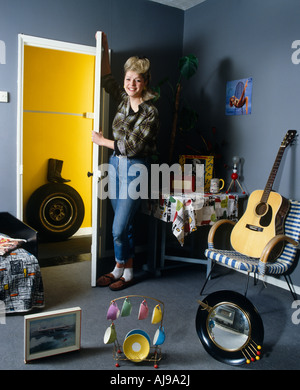 50er Jahre-Stil eingerichtet Stockfoto