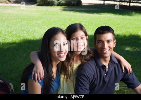 Porträt der Familie Stockfoto