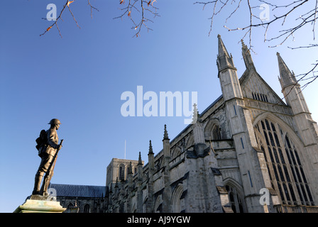 Kings Royal Rifle Corps Memorial in der Winchester Cathedral UK Stockfoto