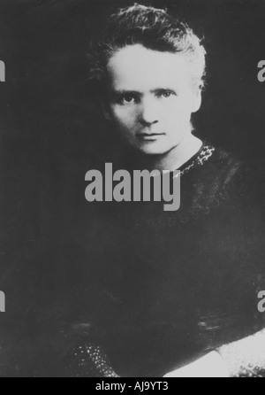 Marie Curie, in Polen geborenen französischen Physiker. Artist: Unbekannt Stockfoto