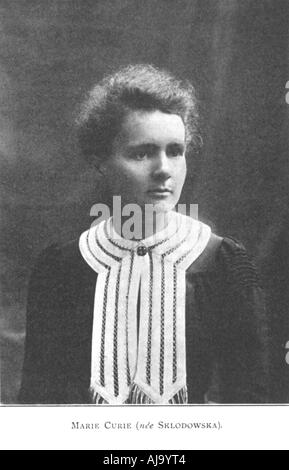 Marie Curie, in Polen geborenen französischen Physiker, 1910. Artist: Unbekannt Stockfoto