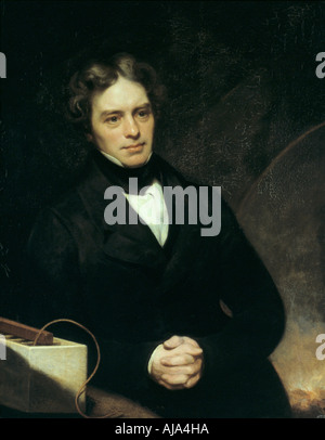 Michael Faraday, englischer Chemiker und Physiker, 1842. Artist: Thomas Phillips Stockfoto