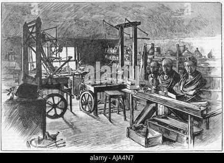 Von James Watt Workshop in Heathfield Hall, Birmingham, 1886. Artist: Unbekannt Stockfoto