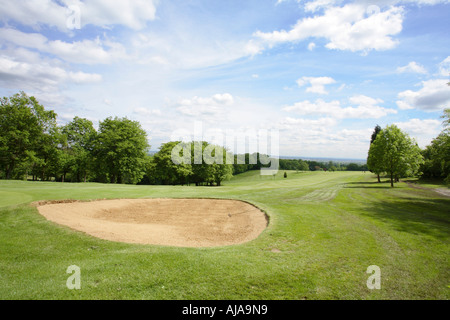 Malerische Aussicht auf einem Golf fairway Stockfoto