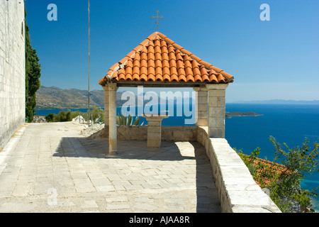 Franziskaner-Kloster in der Nähe von Orebic Kroatien Stockfoto