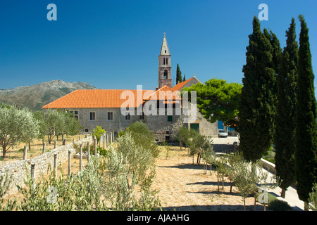 Franziskaner-Kloster in der Nähe von Orebic Kroatien Stockfoto