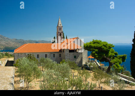 Franziskaner-Kloster in der Nähe von Orebic Kroatien Stockfoto