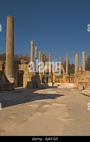 Libyen Leptis Magna 1. Jahrhundert n. Chr. hadrianischen Thermen Stockfoto