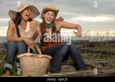 Porträt von Freunden Stockfoto