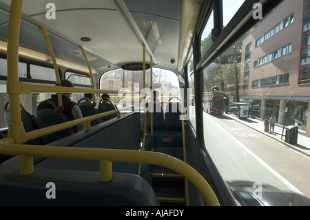 Blick vom London Buslinie 76 nach Waterloo. Stockfoto