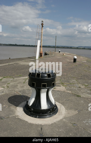 Das alte Dock an Lydney auf den Fluss Severn Stockfoto