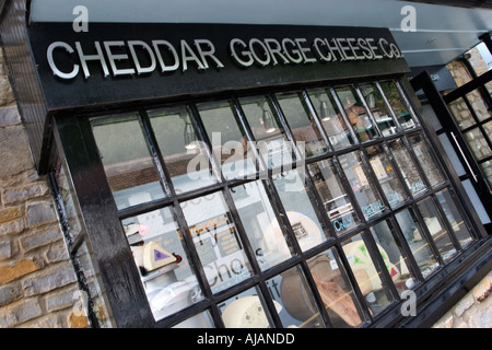 Cheddar Gorge Käseladen in Cheddar Somerset England Stockfoto