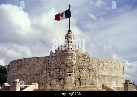 Monumento a la Patria oder Denkmal für das Vaterland am Paseo de Montejo, Merida, Yucatan, Mexiko Stockfoto
