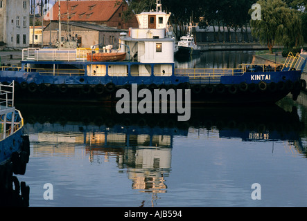 Klaipeda Memel als Teil von Deutschland, jetzt die drittgrößte Stadt und nur Handelshafen in Litauen an der Ostsee genannt. Stockfoto