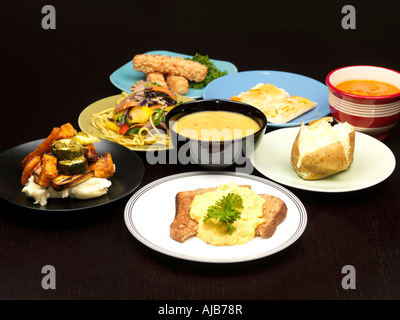 Gesunde Mahlzeiten Stockfoto