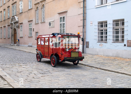 Touristischen Taxi Bratislava Slowakei Stockfoto