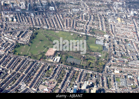 Luftbild Norden westlich von West Ham Park und s Gehäuse London E7 E13 E15 England UK Stockfoto