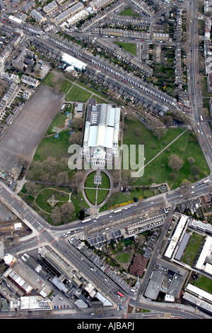 Luftbild südlich von The Imperial War Museum und s Gehäuse Lambeth London SE1 England UK Stockfoto