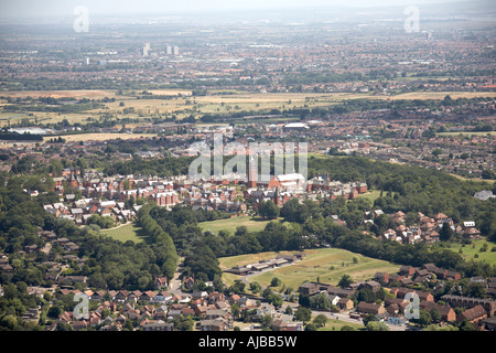 Luftbild südöstlich von Krankenhaus-Hill-Wood s Gehäuse Woodford Green Redbridge London IG8 IG5 IG6 England UK hohe Stockfoto