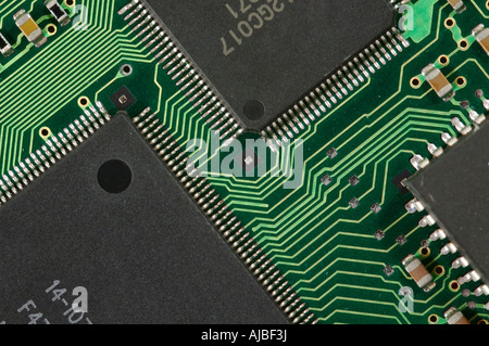 Nahaufnahme des Computer-Platine Stockfoto