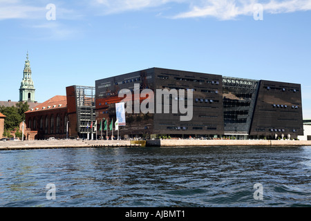 "Black Diamond" Gebäude Denmark.Copenhagen. Stockfoto