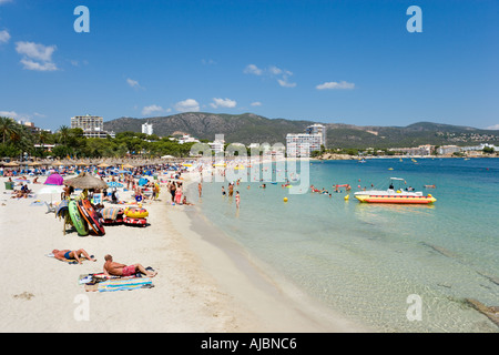 Strand von Palmanova, Bucht von Palma, Mallorca, Balearen, Spanien Stockfoto