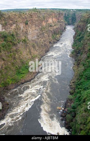 High Angle View des Sambesi-Flusses Stockfoto