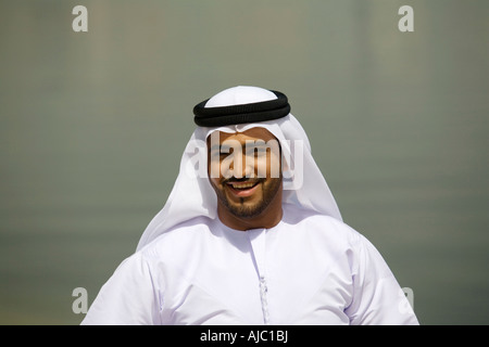 Portrait of Smiling Arabische Mann Stockfoto