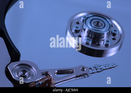 Blaue Computerfestplatte Stockfoto