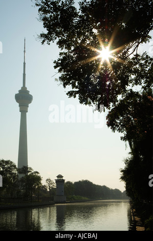 Die CCTV-Tower China Central Television ist das Land s nationale öffentlich-rechtliche Rundfunkanstalt Peking China Stockfoto