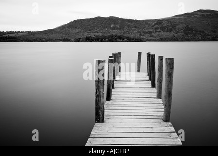 Ferry Jetty Hawes Ende in der Nähe von Keswick auf Derwentwater, im englischen Lake District Stockfoto