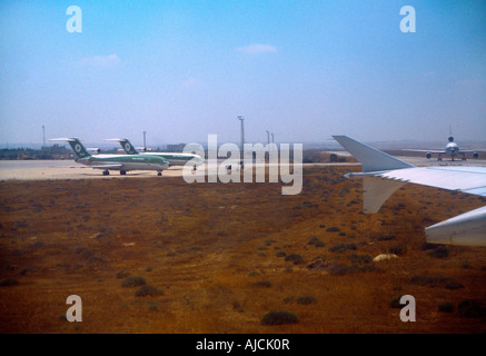 Amman-Jordanien-Amman Flughafen Flugzeuge Stockfoto