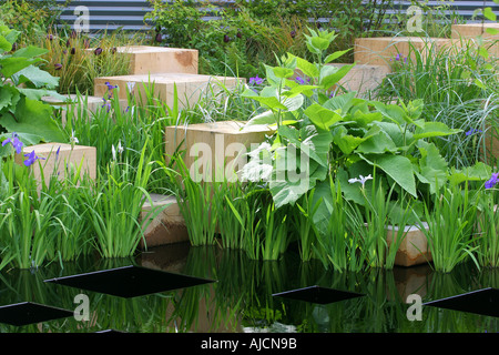 MERRILL LYNCH GARTEN DESIGNER ANDY STURGEON CHELSEA FLOWER SHOW 2005 Stockfoto