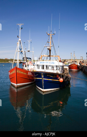 UK Nordirland County Down Ardglass Angeln Boote Alison Mary und Silver Fern vertäut im Hafen Stockfoto