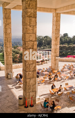 Außenseite des John Paul Getty Center in Los Angeles Kalifornien Vereinigte Staaten Stockfoto