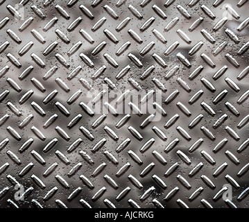 ein sehr großes Blatt Rohdiamant schwarze Platte mit Gruben und Marken Stockfoto