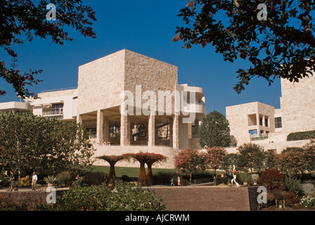 Außenseite des John Paul Getty Center in Los Angeles Kalifornien Vereinigte Staaten Stockfoto