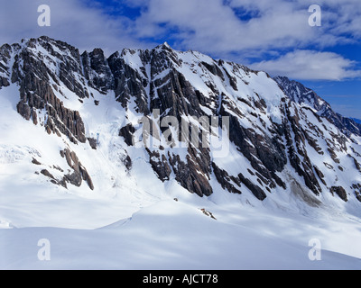 Luftaufnahme des Mount Cook Bereich Südalpen Neuseeland Stockfoto