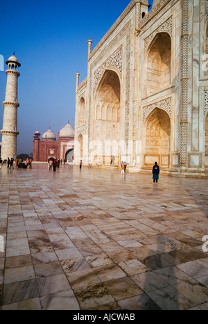 Agra Utar Pradesh Indien Asien Taj Mahal Stockfoto