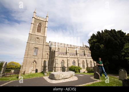 UK Nordirland County Down Downpatrick, Dom und St. Patricks Grab Stockfoto