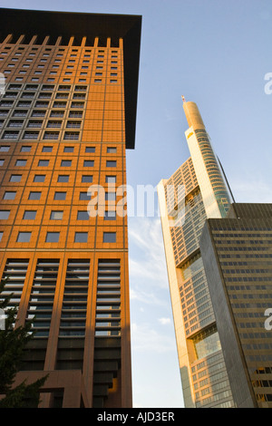 Japan-Tower, Deutschland, Hessen, Gebaeude, Frankfurt Stockfoto