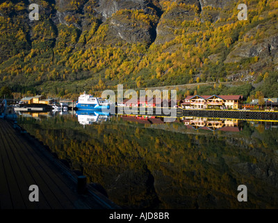 Flåm, Norwegen. Stockfoto